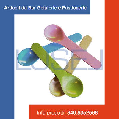 b2 PZ 400 PALETTINE MULTICOLORE DA CM 11,5 IN PLASTICA PER YOGURT GELATI E DOLCI NEW DESIGN SPOON (PINCO)