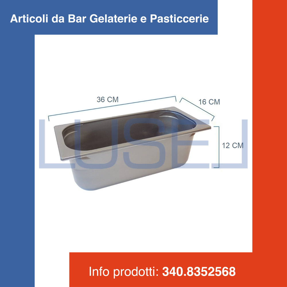 Vaschette Gelato In Plastica Grigia 5kg - Con Coperchio, 36x16x12cm, Per Vetrina O Asporto - Foto 11