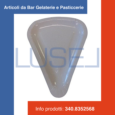 100 Piatti Triangolari In Cartone Per Pizza - Vassoio Da Asporto Per Trancio - Foto 12