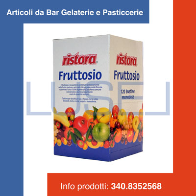 g PZ 120 DOLCIFICANTE AL FRUTTOSIO IN BUSTINA MONODOSE DA GR. 4 IN DISPENSER DA 480 GR